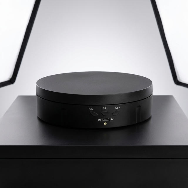 Electric Rotating Turntable USB 14.6cm, 10kg Display Stand for Product Photography & Video