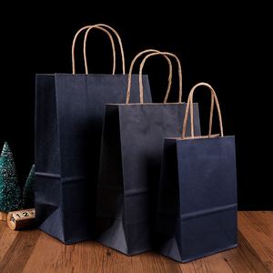 Custom Logo Reusable Eco Friendly Shopping Bags Recyclable High Quality Kraft Paper Tote Bags - Product Image 6