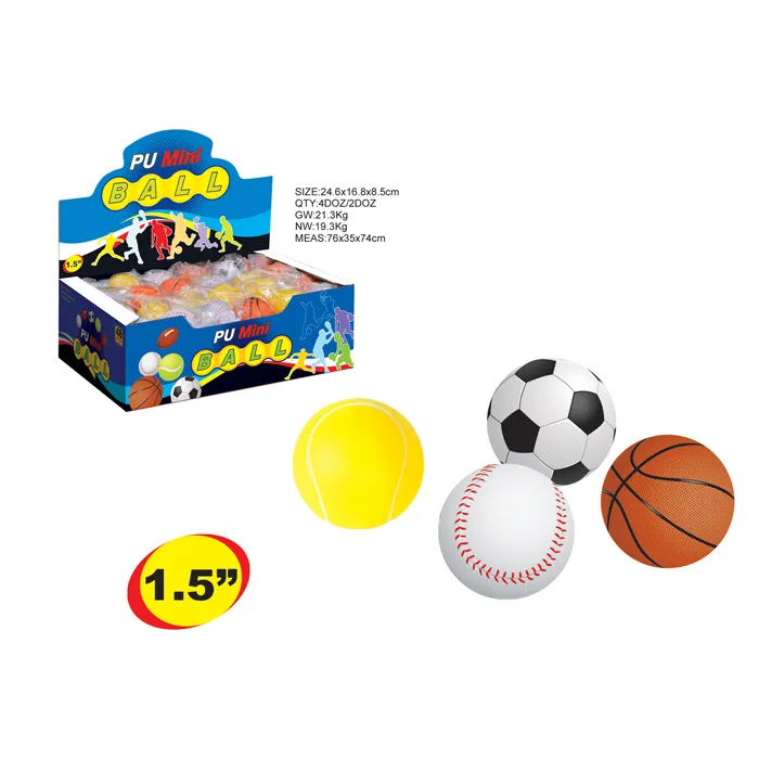 バスケットボールサッカーテニスラグビー子供用おもちゃPUソフトアンチストレスリリーバーストレスボールおもちゃ