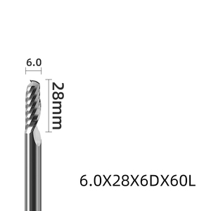 Wolfraamcarbide Enkele Fluit Frees <span class=keywords><strong>Cnc</strong></span> <span class=keywords><strong>Router</strong></span> <span class=keywords><strong>Bit</strong></span> 3.175 4Mm Schacht Omhoog Gesneden Spiraal Voor Metaal Hout Snijden - Product Image 4
