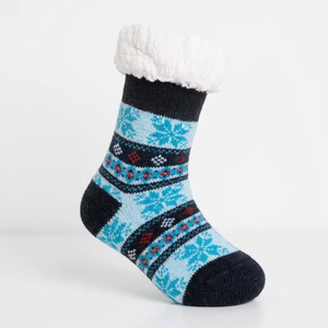Chaussettes d'intérieur en tricot à double couche Sherpa, antidérapantes, super chaudes, avec motif cœur mignon, pour <span class=keywords><strong>femmes</strong></span>, hiver 2026, Noël - Product Image 3