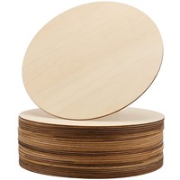 Cercles en bois naturel poli, tranches de bois lisses découpées avec précision, écologiques, pour projets d'artisanat DIY, peinture artistique, Feng Shui mural