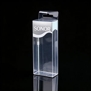 Boîte pliable personnalisée en PET transparent dépoli pour câbles USB électroniques, accessoires d'écouteurs, présentoir, vente en gros, OEM, lot complet - Product Image 2