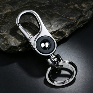 <b>Polished</b> Zinc Alloy Carabiner Keychain Custom Printed Logo Metal Key Clip Key Holder for <b>Car</b> Keys, Household Daily Accessories - Product Image 2