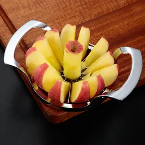 Multifuncional aço inoxidável 12-Blade 8-Blade Apple Slicer zinco liga Apple cortador