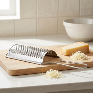 Rallador Manual Ergonómico de Acero Inoxidable Premium, Curvo, Apto para Lavavajillas, Ecológico, para Queso, Jengibre, Ajo y Cítricos - Product Image 3