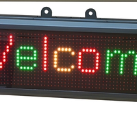 Mini écran LED 7,62 mm 16*64 points pour messages dynamiques, système de stationnement, affichage des prix
