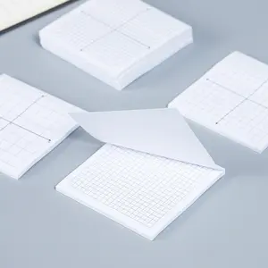 กระดาษโน้ตติดกาวแผ่นกาว3x3เครื่องเขียนสำหรับโรงเรียนพิมพ์โลโก้แบบกำหนดเองได้มีกาวในตัวกระดาษกราฟ