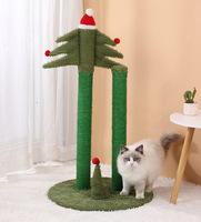 Arbre de noël cadre d'escalade pour chat, planche à gratter en Sisal pour chat, poteau à gratter pour chat