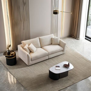 Juego de Sofás Nube de Diseño Italiano Muebles de Lujo para Sala de Estar Tela de Terciopelo Impermeable Sofá Seccional Modular - Product Image 4