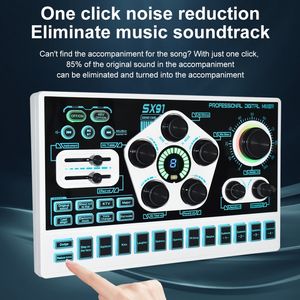 Kit de Studio d'Enregistrement Audio Professionnel avec Carte Son Live, Équipement de Musique, Changeur de Voix, Lumière LED, Support 2 Micros et 2 Téléphones - Product Image 5