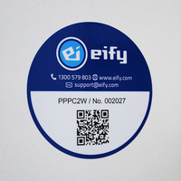 Impression d'étiquettes autocollantes personnalisées avec logo privé, imperméables, adhésives, pour la publicité, avec code QR