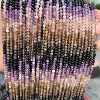 Perles de pierres précieuses naturelles facettées de 3 mm de qualité AAA, dégradées, très demandées, pour la fabrication de bijoux précieux