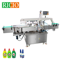 Équipement d'étiquetage automatique vertical RICIO, machine à étiquettes autocollantes à un seul côté pour les aliments, les boissons, les cosmétiques, les lotions
