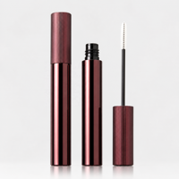 Tubes de mascara vides en aluminium rechargeables, diamètre 15 mm, avec bouchon à vis et applicateur, contenant cosmétique écologique, OEM ODM, vente en gros