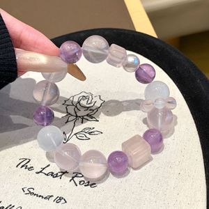 Pulsera de Amatista Natural, Diseño Original Más Vendido <span class=keywords><strong>para</strong></span> el Año del Fuego Morado, Cuarzo Rosa <span class=keywords><strong>para</strong></span> la Buena Fortuna, Venta al Por Mayor - Product Image 6