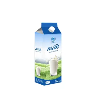Unipack定制纸纸板牛奶果汁饮料墙顶盒无菌砖包
