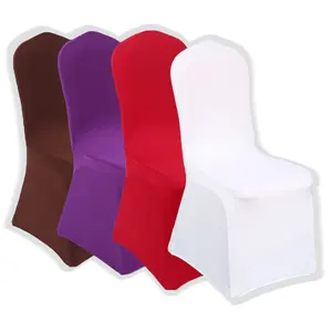 Wholesale 5 Star Hotel Banquet Chair Cover Luxury Wedding Chair Covers Custom Spandex Polyester Cotton Chair Cover