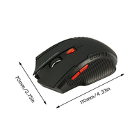 Souris Optique Sans Fil Ergonomique 2,4 GHz Mini Souris de Jeu Sans Fil avec Récepteur USB
