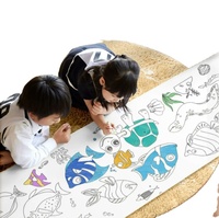 Affiche à colorier personnalisée DIY pour enfants, dessin graffiti avec logo personnalisé pour la peinture et le coloriage 30x300cm