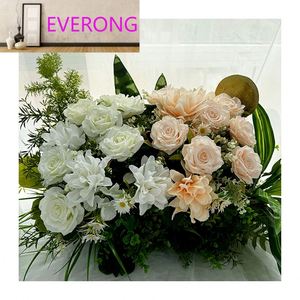 Bouquets de 10 roses printanières de haute qualité <span class=keywords><strong>Hugo</strong></span>, diamètre 9 cm, décorations pour la maison, remise de diplôme, Halloween, Nouvel An, prix bas - Product Image 2