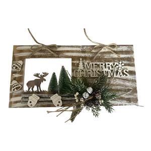 MARCO DE PUERTA BLANCO DE FELIZ NAVIDAD 40X20 CM - Product Image 1