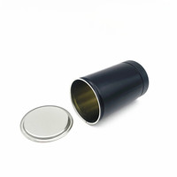 Boîte en métal pour poudre de matcha personnalisée de 73 mm, boîte en métal de 30 g