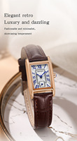 Reloj de Mujer Sanda 1116, Nuevo Modelo, Elegante Esfera Rectangular con Números Romanos, Analógico, Resistente al Agua 3BAR, Movimiento de Cuarzo para Negocios