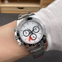 Montre mécanique pour homme, mouvement chronographe 4131, dernière version 2026, article de luxe tendance, acier inoxydable 904, bracelet en caoutchouc.