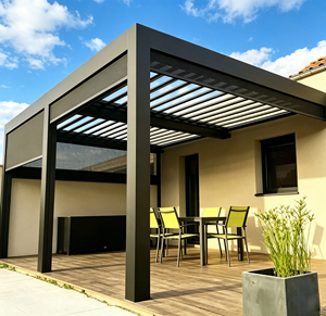 Electric adjustable <b>roof</b> aluminum pavilion Weather Resistant Patio Backyard Aluminum Gazebo Shelter aluminum pergola <b>canopy</b>. - Product Image 2