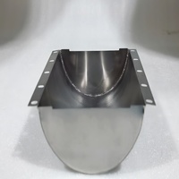 Capó de niobio curvado a medida con brida, 99.95% de pureza, ASTM B393, para horno de depósito de película delgada de semiconductores UHV