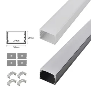 Neuankömmling 3020 Aluminium Licht profil 30*20mm Schlitz Diffusor Legierung LED-Streifen Licht kanal profil