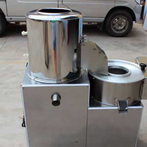 Machine automatique de pelage et de découpe de pommes de terre 500 kg/heure, pompe de nettoyage à sec pour taro, usage domestique, ferme, boulangerie, légumes, fruits, ail - Product Image 2