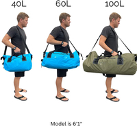 Échantillon gratuit : Sac étanche à fermeture roulée - Sac à dos imperméable pour garder l'équipement au sec lors du kayak, avec étui étanche pour téléphone
