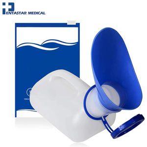 <span class=keywords><strong>Urinoir</strong></span> portable 1000 ml en PVC bleu certifié CE, désinfection infrarouge lointain pour camping en extérieur, voyage en voiture, consommables médicaux pour hommes - Product Image 1