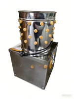 Plumeuse à poulet motorisée en acier inoxydable de haute qualité, équipement de traitement de volailles, capacité de 600 poulets/heure pour usage agricole