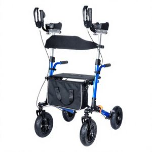Aide à la marche légère à 4 roues avec siège pliable pour un déplacement optimal. - Product Image 4
