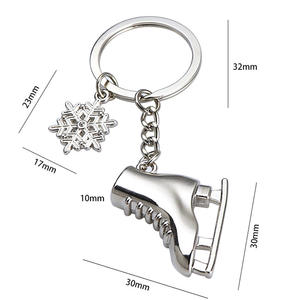 <strong>Ice</strong> <strong>Skate</strong> Metal Keychain Sport Skater Jewelry Snowflake <strong>Gift</strong> for <strong>Skate</strong> Lovers - Product Image 6