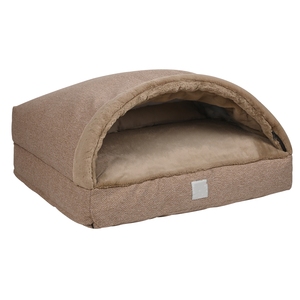 Luxury Dog <strong>Bed</strong> <strong>for</strong> Large Dogs Removable Cover <strong>Rabbit</strong> Fur Round Plaid Design Heavy-Duty Winter Use - Product Image 4