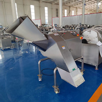 Nouvelle machine à découper la viande congelée entièrement automatique, granulateur 3D, acier inoxydable 304, haute capacité, pour bœuf, porc, poulet