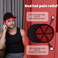 Gorro de Terapia de Luz Roja e Infrarroja de Grado Médico Ideatherapy 660nm 850nm, Gorra de Luz Roja para el Cabello