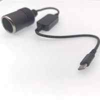 5V à 12V convertisseur câble Extender USB Type C chargeurs à allume-cigare prise adaptateur secteur électronique voiture accessoires