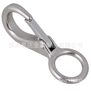 Stainless Steel Directional Spring <b>Hooks</b> 0 1 2 3 Quick Release Pet Dog <b>Clips</b> Keychains For Leashes - Product Image 3
