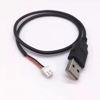 Câble USB personnalisé avec connecteur USB-A mâle vers JST 4 broches 51021-0400, pas de 1,25 mm, assemblage de câble USB 51021-0400