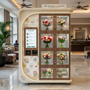 Máquina Expendedora de Flores Frescas Automática y Refrigerada JFP, Tienda de Ramos sin Personal ni Efectivo con Pantalla Táctil para <span class=keywords><strong>Metro</strong></span> - Product Image 4