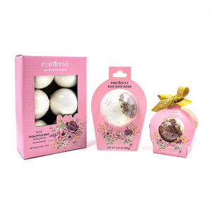 OEM Vente en gros 100% Ingrédients naturels pour le bain Fizzies Ensembles de cadeaux personnalisés pour bain moussant pour la relaxation des femmes et des enfants - Product Image 3