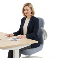 Chaise de bureau ergonomique confortable pour longues sessions de travail, réglable en hauteur, pivotante, en maille, pour ordinateur