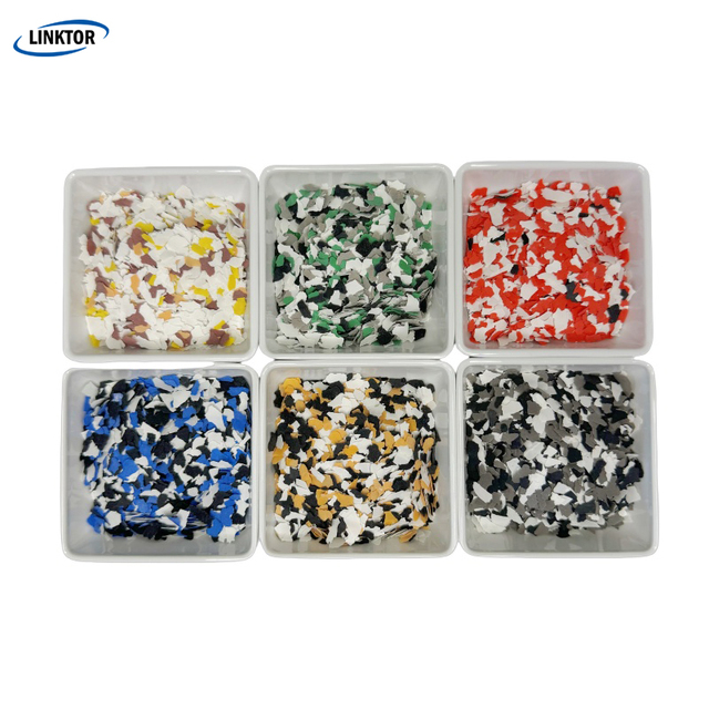 Mixed Color Mica Flakes 1-3mm & 3-5mm Epoxy Chips for Decorative Floor and Wall Coating