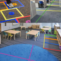 6 rouleaux de bandes de marqueurs de tapis pour salle de classe bandes de tapis en nylon marqueurs de tapis de sol pour la décoration de bureau pour la fête de Noël