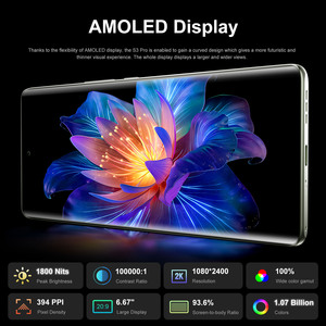 Smartphone Fossibot S3Pro, télé<span class=keywords><strong>phone</strong></span> portable élégant, écran AMOLED 6,67 pouces, 120 Hz, smartphone ultra performant, version mondiale avec caméra beauté - Product Image 3